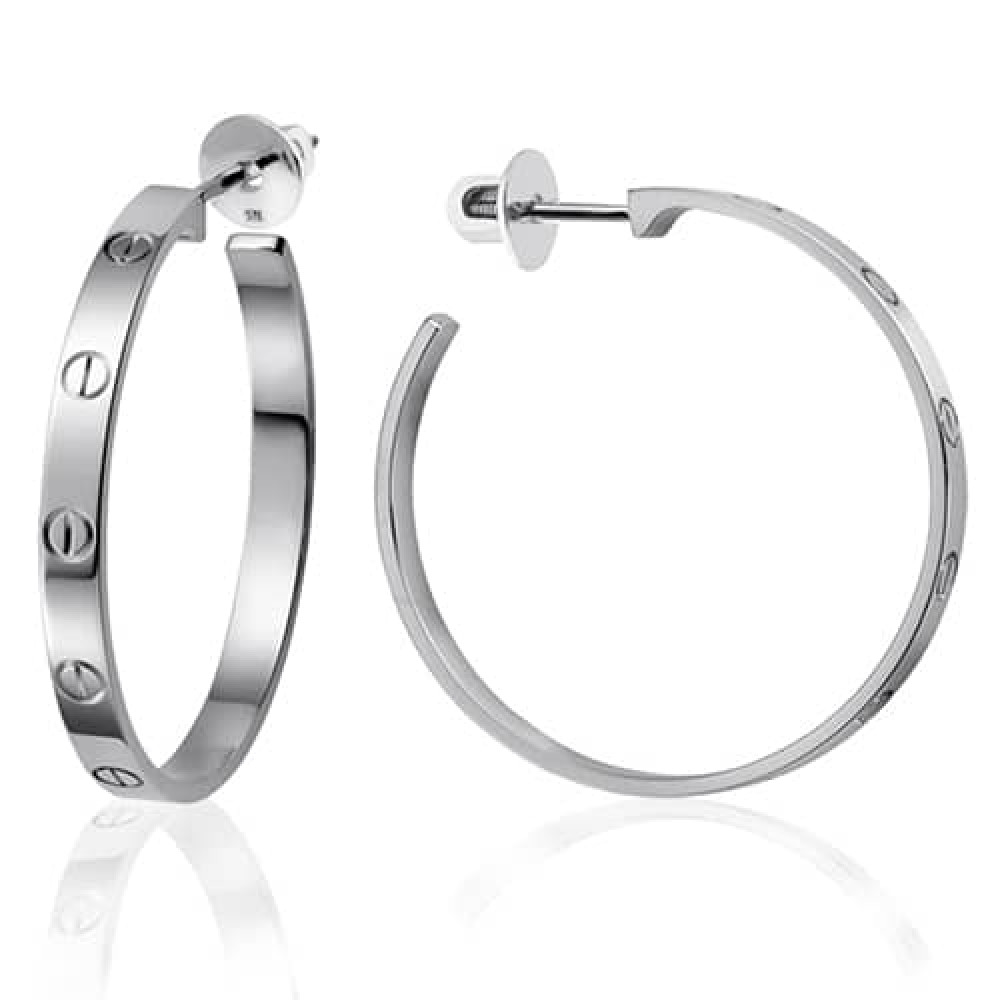 Срібні сережки-гвоздики (4943) - 1