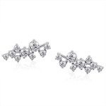 Срібні сережки - кафи (4945) - комплект