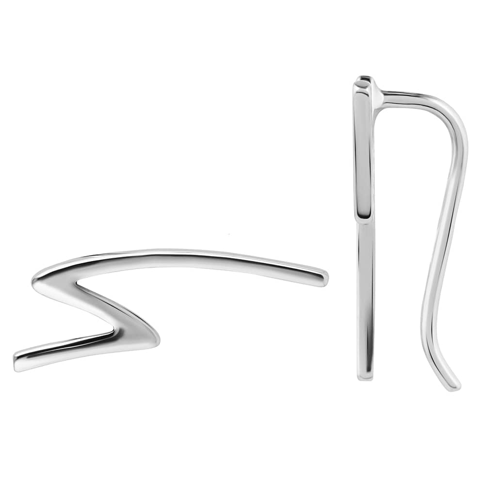 Срібна сережка - кафа (4946) - 1