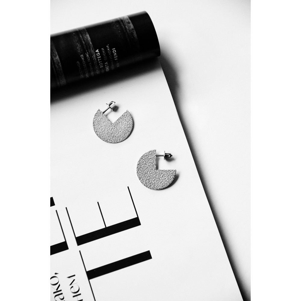 Срібні сережки-гвоздики (4949) - 3