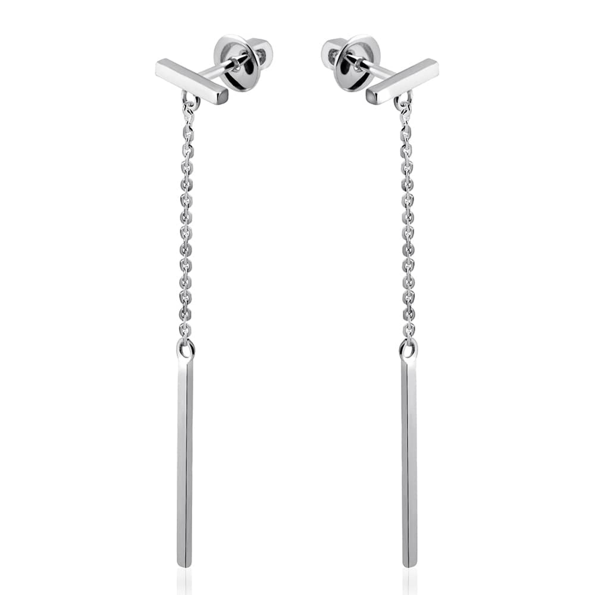 Срібні сережки-гвоздики (4960)