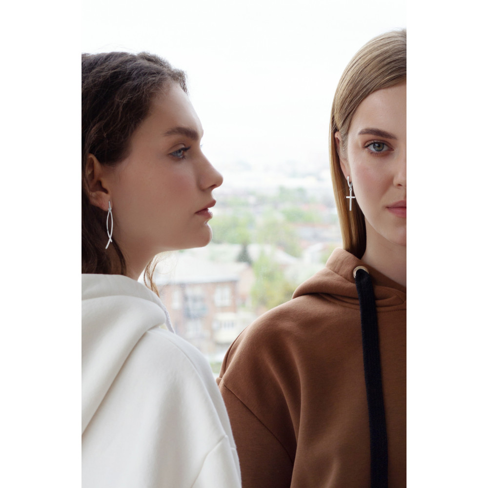 Срібні сережки (4746) - 4