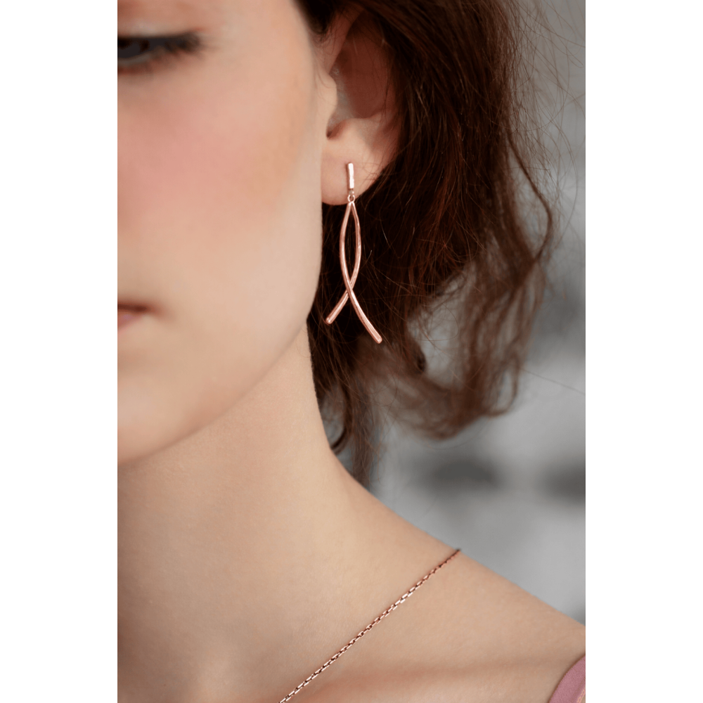 Золотые серьги-гвоздики Грация (з4963) - 2