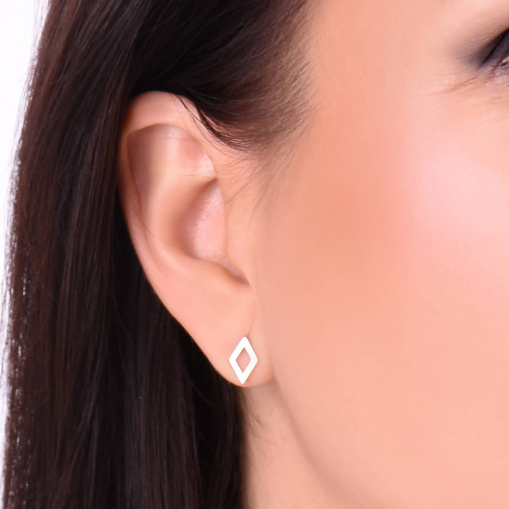 Срібні сережки-гвоздики (4976) - 4