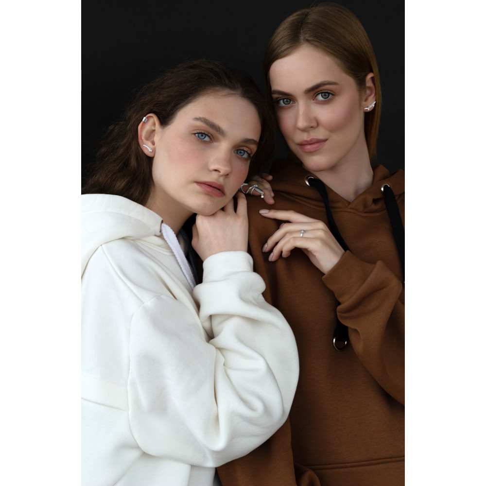 Срібна сережка-кафа (4875) - 2