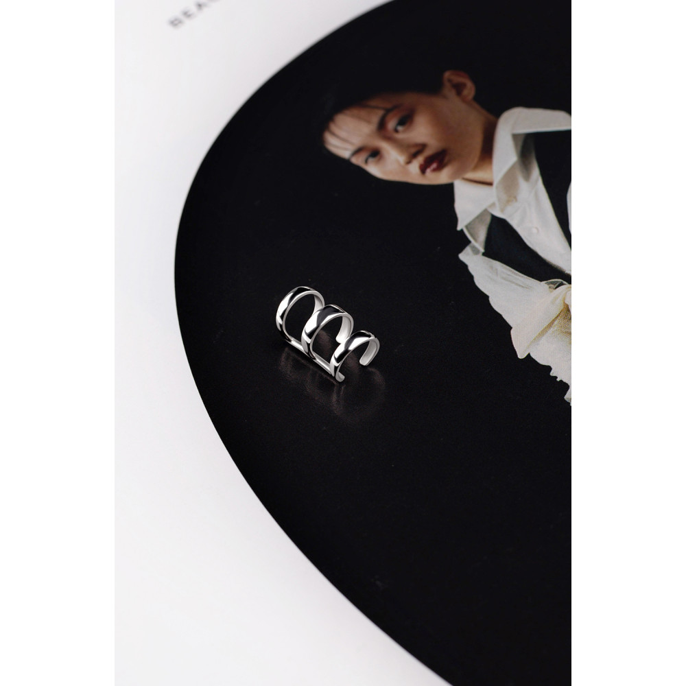 Срібна сережка - кафа (4992) - 9