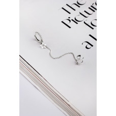 Срібна сережка з кафою (4995)