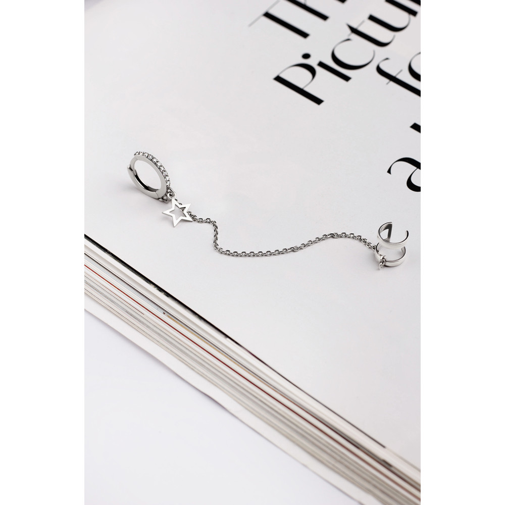 Срібна сережка з кафою (4995) - 8