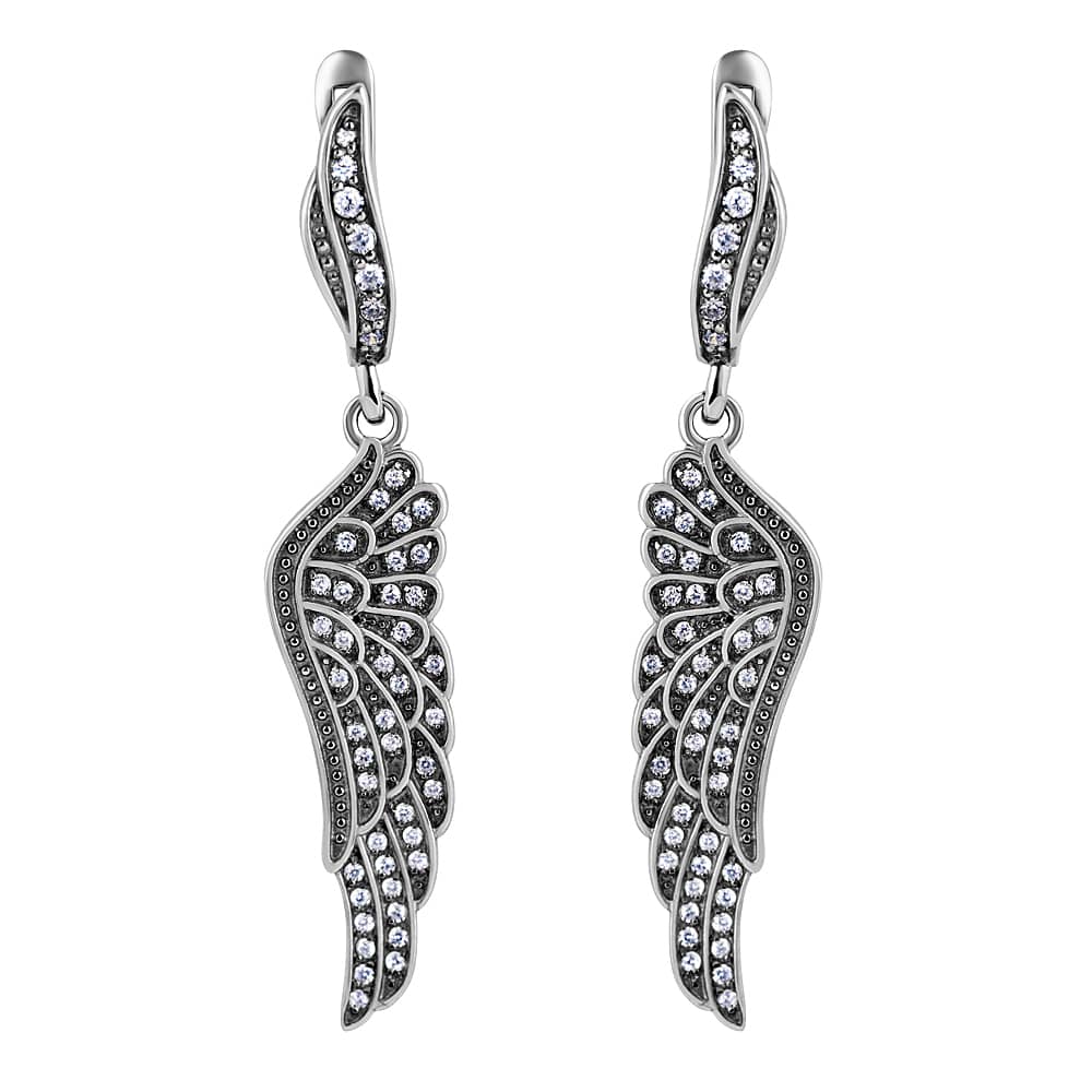 Срібні сережки Крила (4997) - 1
