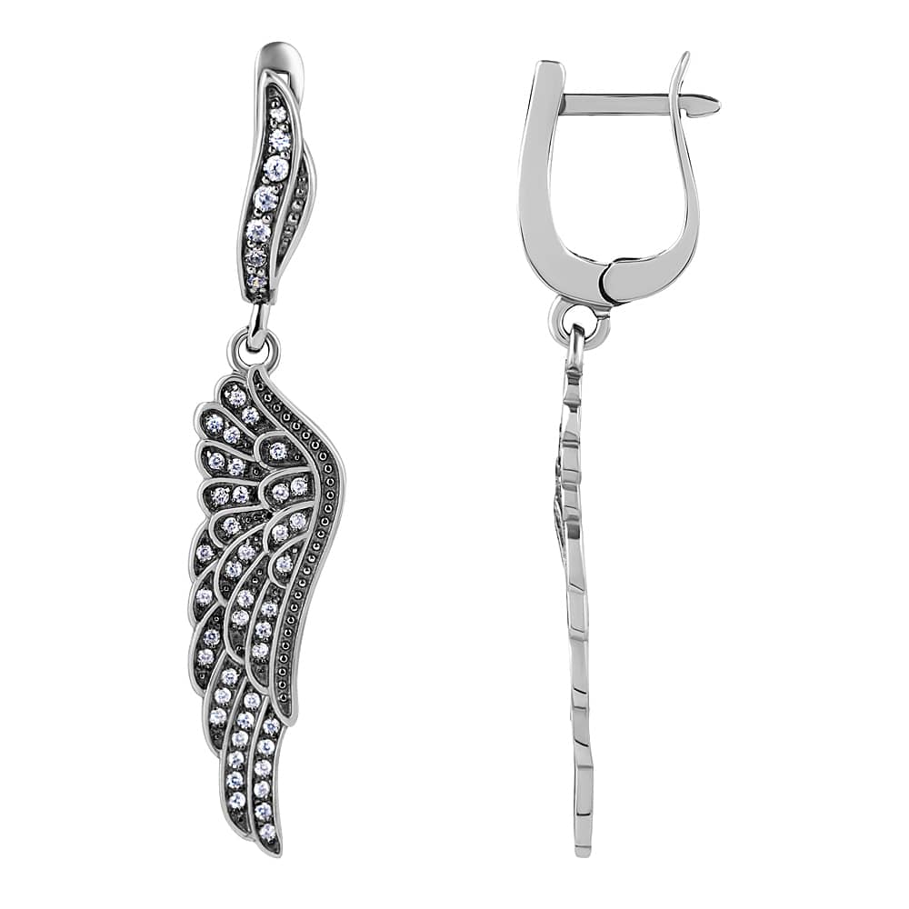 Срібні сережки Крила (4997) - 6