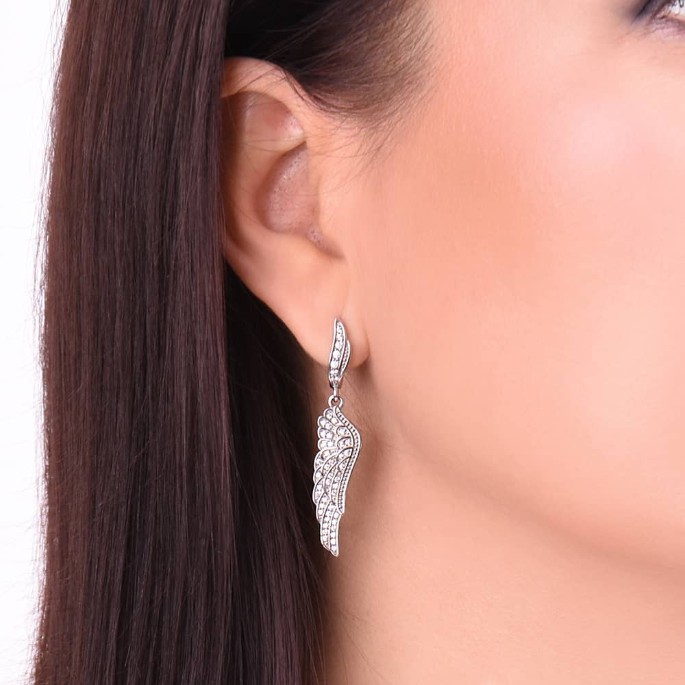 Срібні сережки Крила (4997) - 2