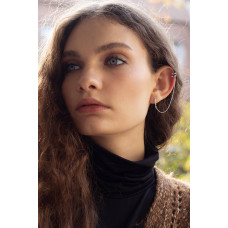 Срібна сережка з кафою (4999) - 2