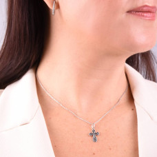 Срібний хрест з молитвою (5105) - 2