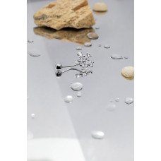 Срібний пірсинг Квітка (6005) - 2