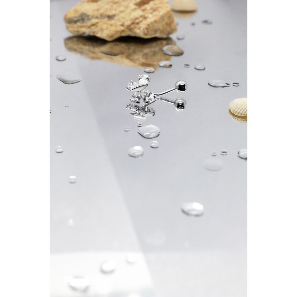 Срібний пірсинг Метелик (6006) - 3