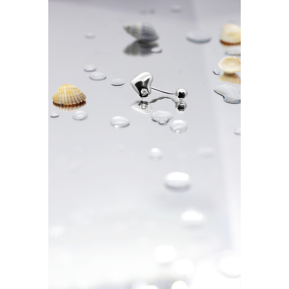 Срібний пірсинг Серце (6007) - 2