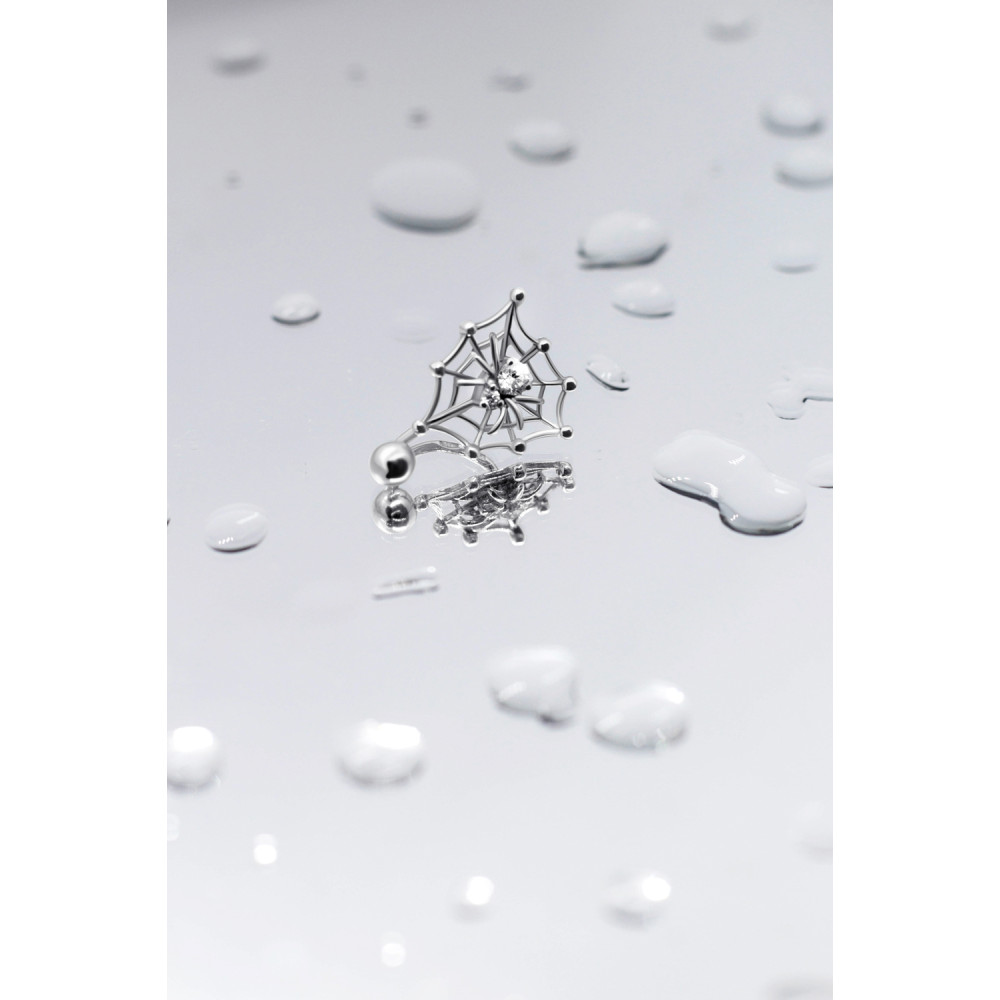 Срібний пірсинг Павутина (6008) - 3