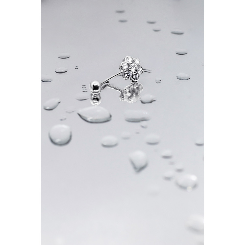 Срібний пірсинг Квітка (6010) - 3