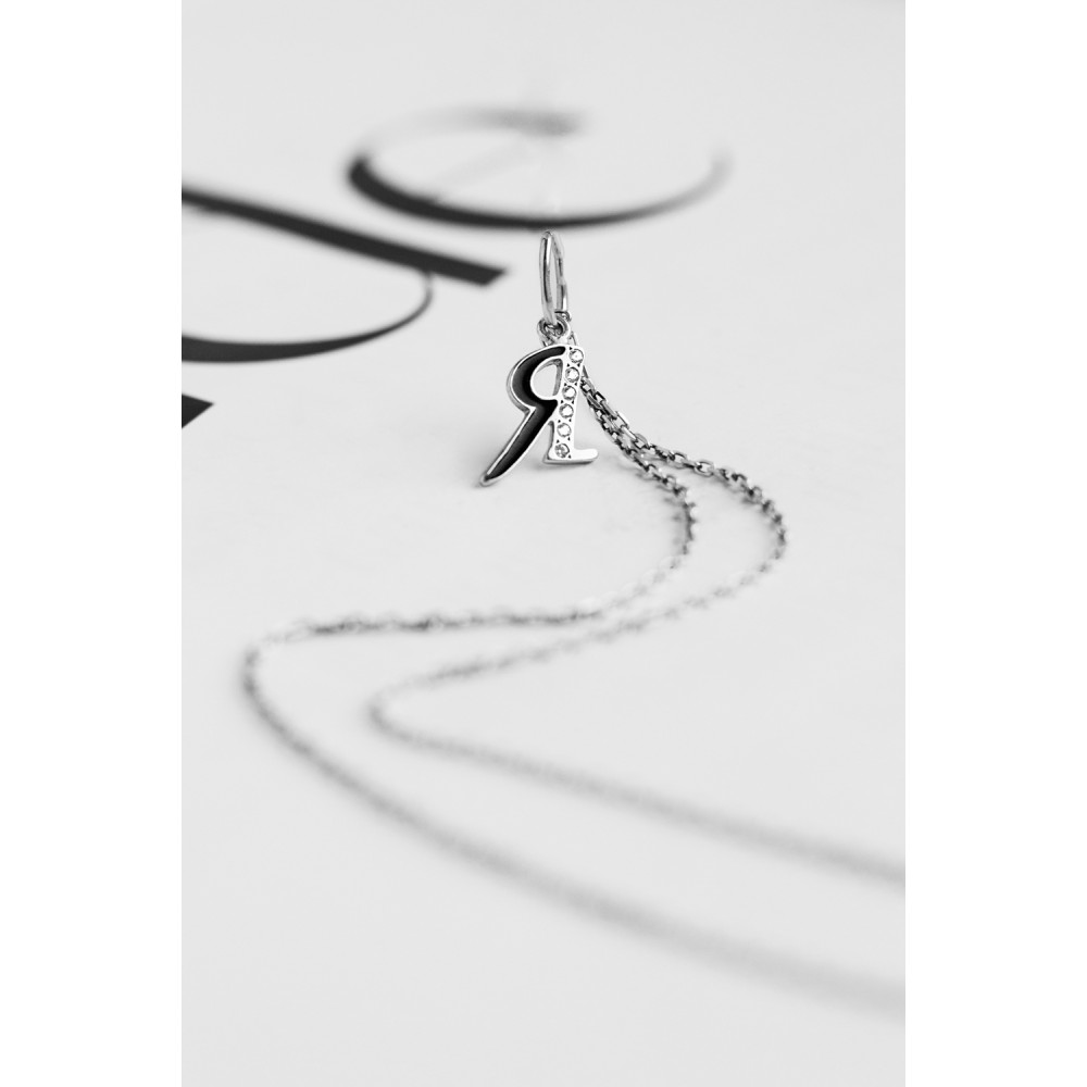 Срібний кулон-літера Я (7057я) - 4