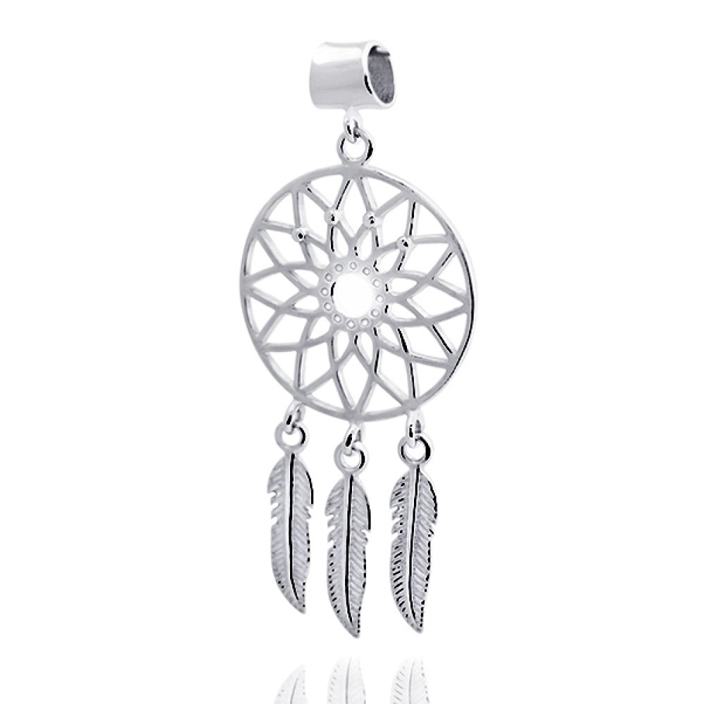Срібний кулон Ловець снів (7213) - 1