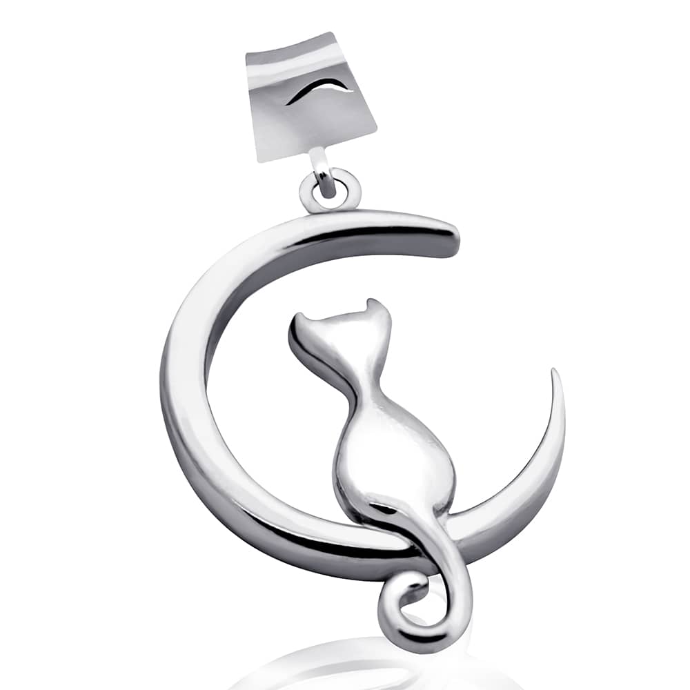 Срібний кулон Кішка (7233) - 1