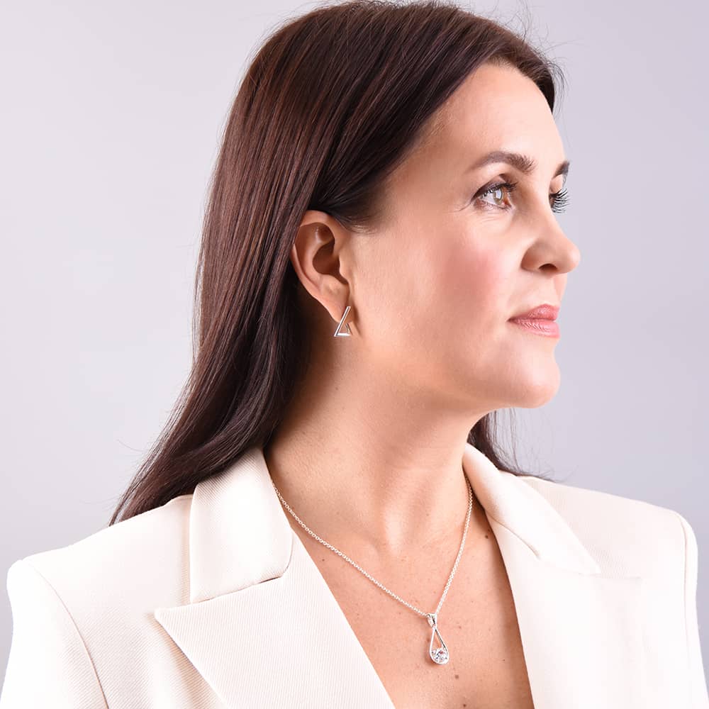 Срібний кулон Крапля (7237) - 3