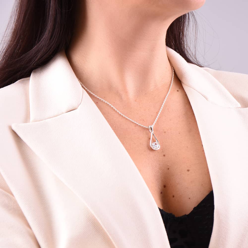 Срібний кулон Крапля (7237) - 2