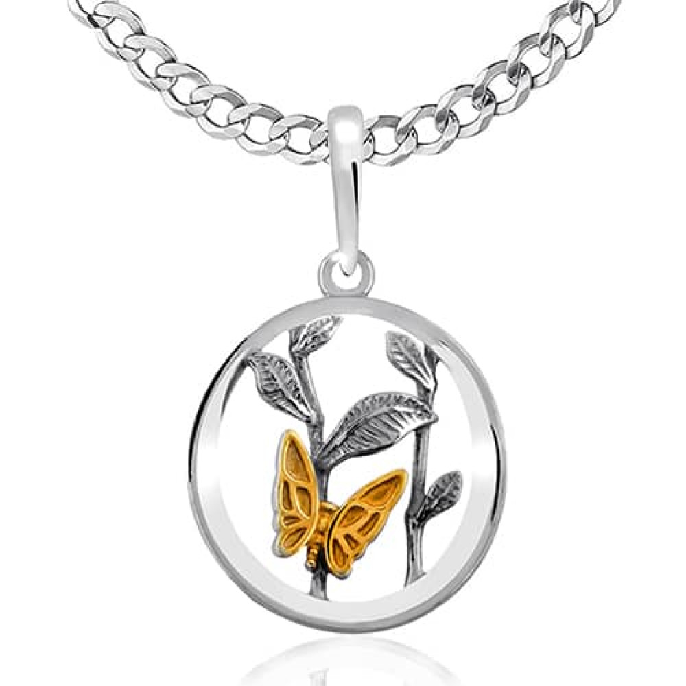 Срібний кулон Метелики (7257) - 1