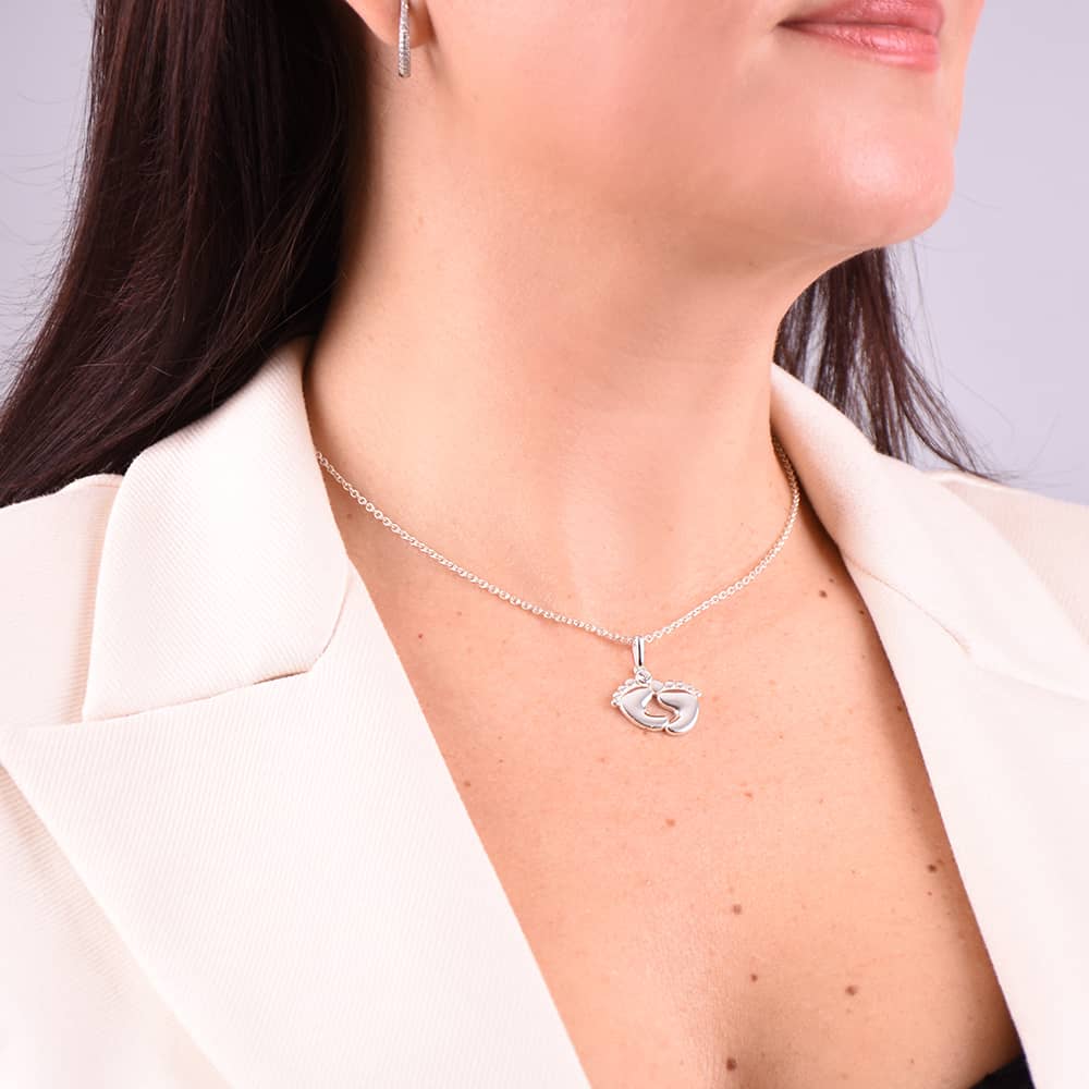 Срібний кулон Дитячі ніжки (7261) - 2