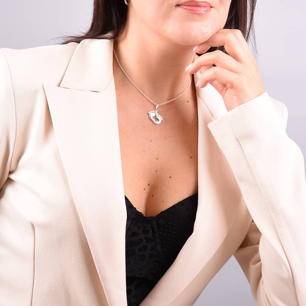 Срібний кулон Дитячі ніжки (7261) - 3