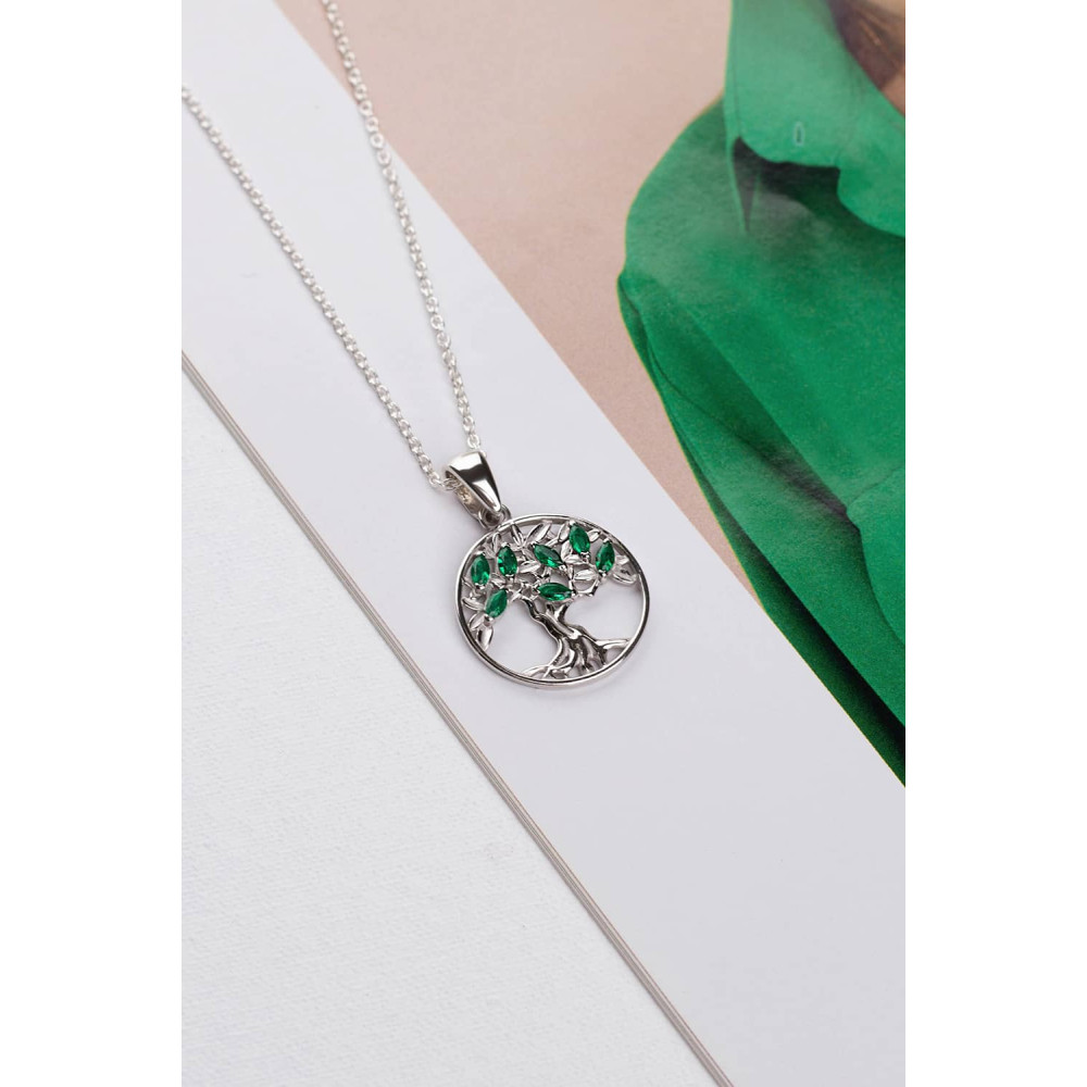 Срібний кулон Дерево життя (7285) - 3