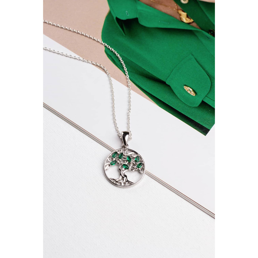 Срібний кулон Дерево життя (7285) - 4