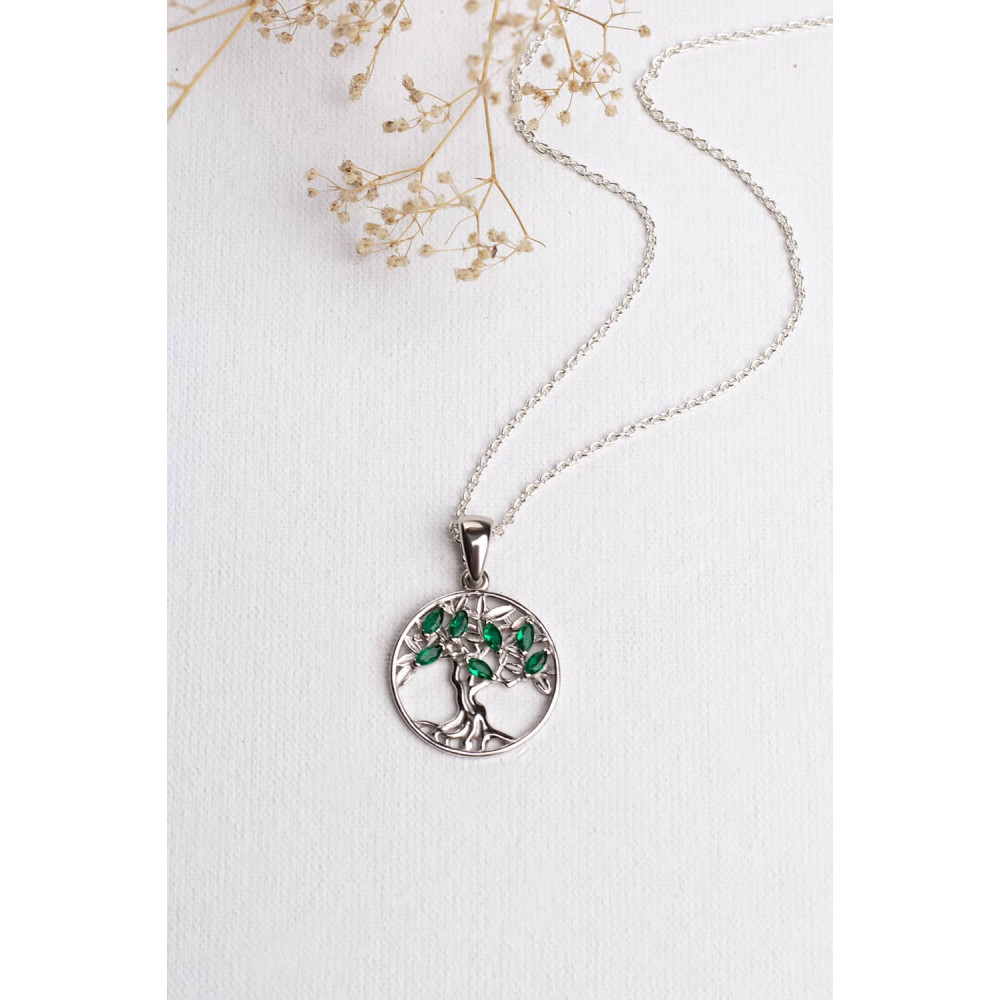 Срібний кулон Дерево життя (7285) - 6