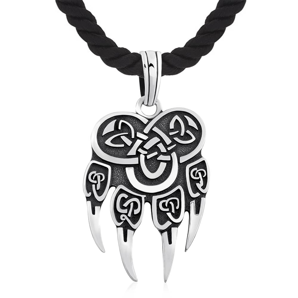 Срібний кулон Вовча лапа (7286) - 1