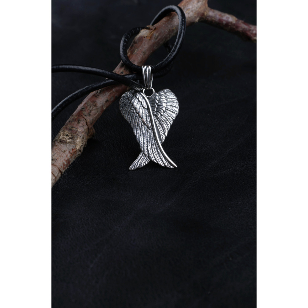 Срібний кулон Крила ангела (7287) - 5