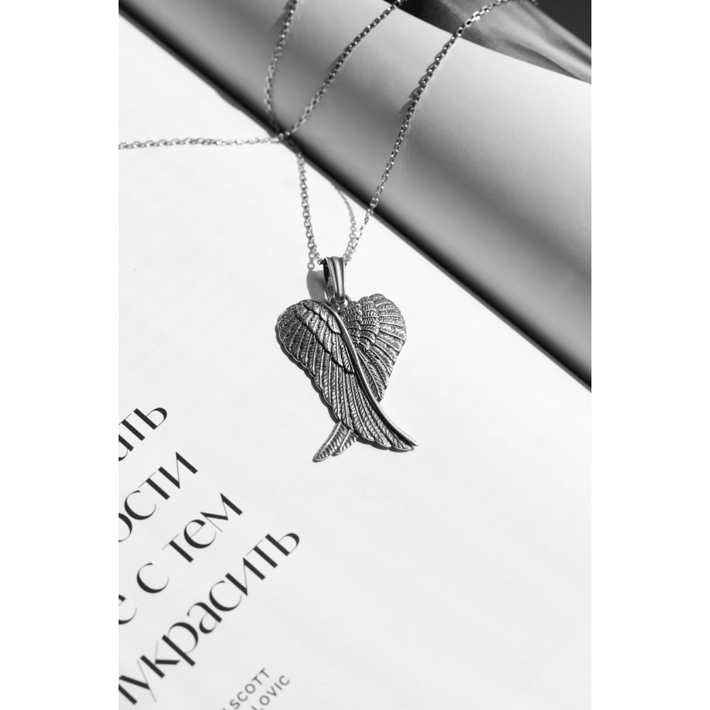 Срібний кулон Крила ангела (7287) - 4