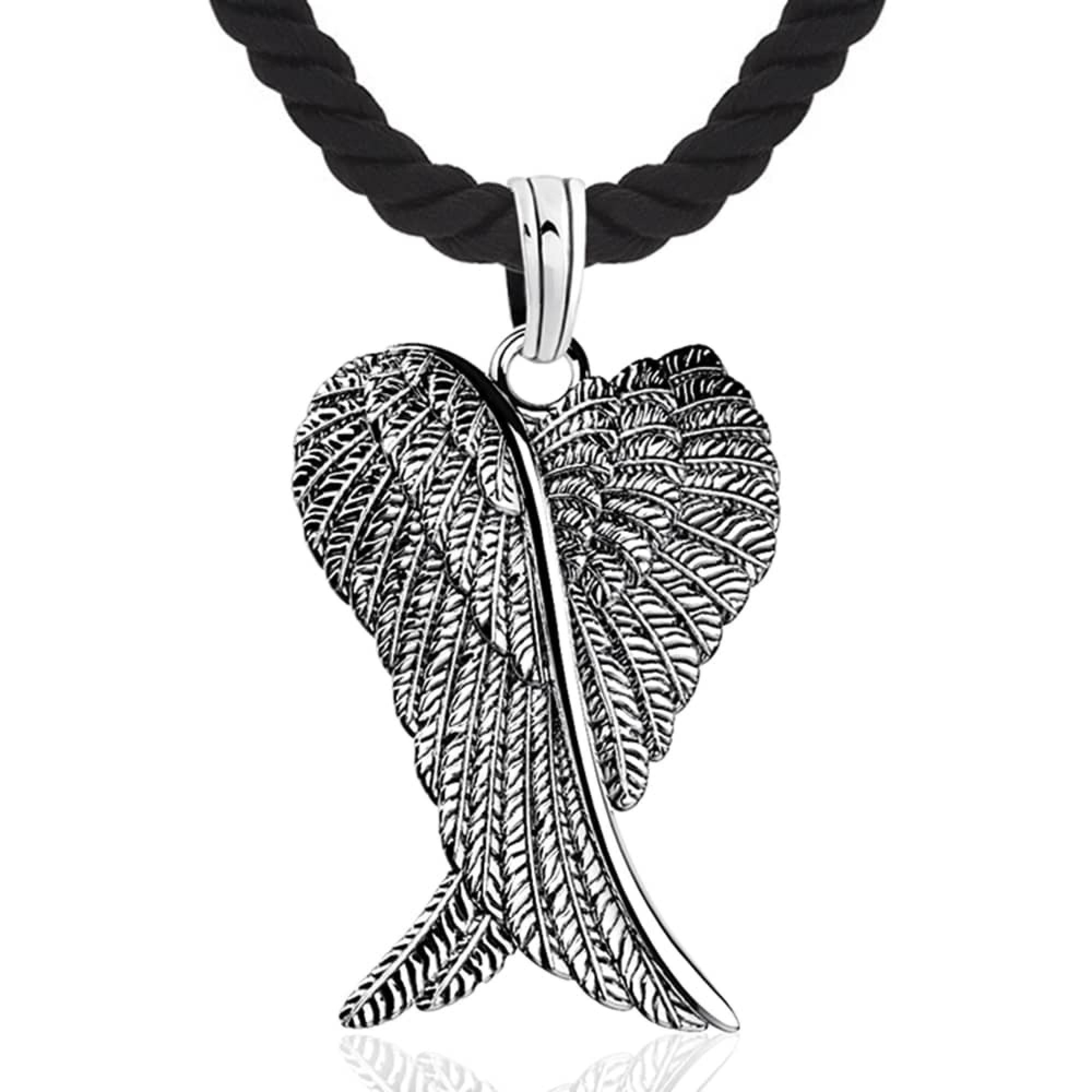 Срібний кулон Крила ангела (7287)