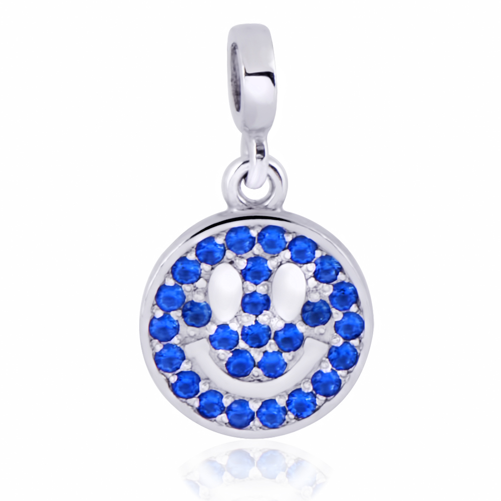 Срібна намистина Смайл (7289) - 1