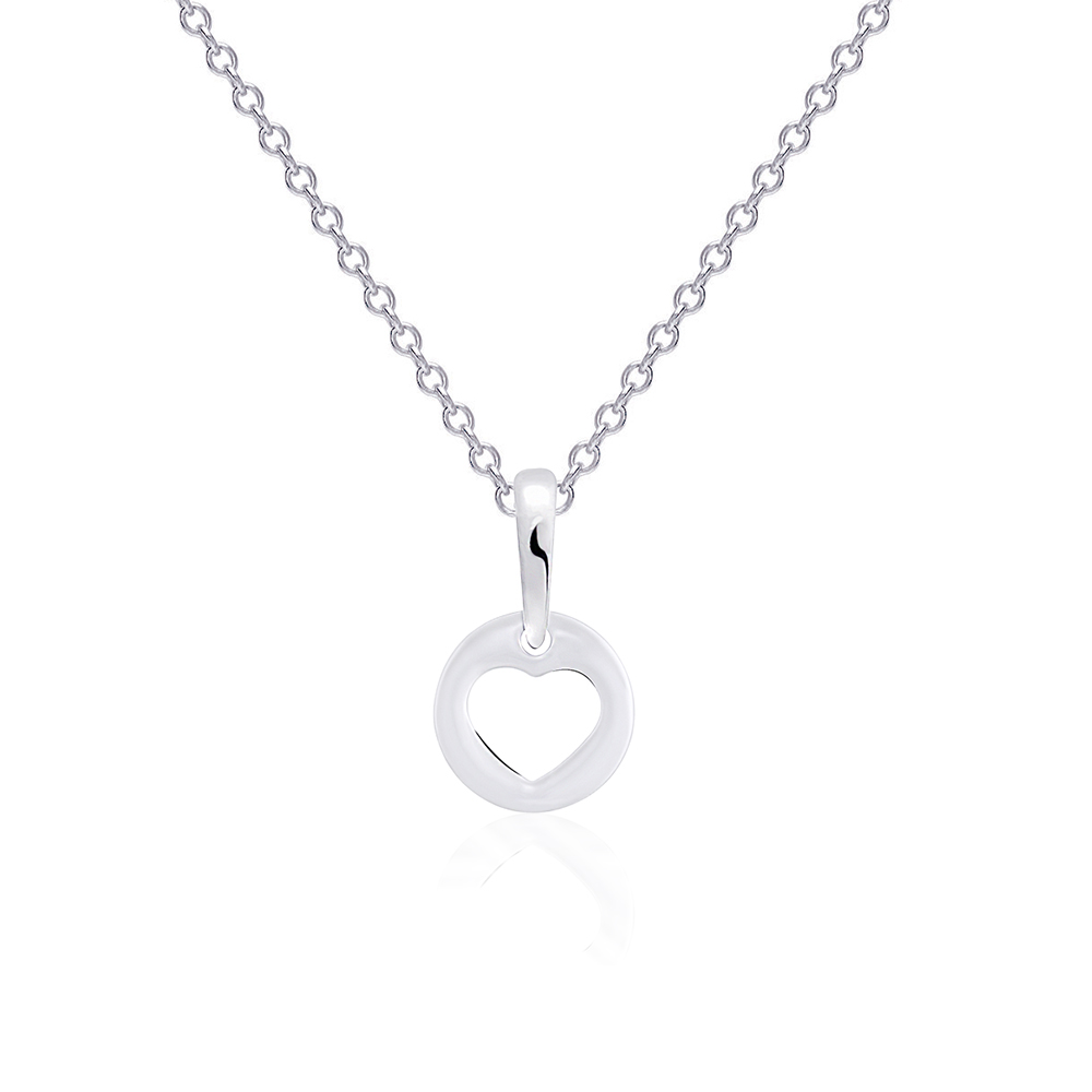 Срібний кулон Серце (7290) - 1