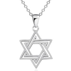 Срібний кулон Зірка Давида (7291)