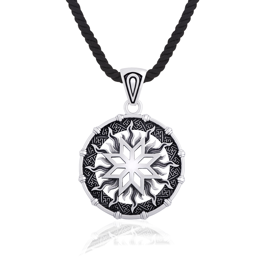 Срібний кулон Алатир (7293) - 1