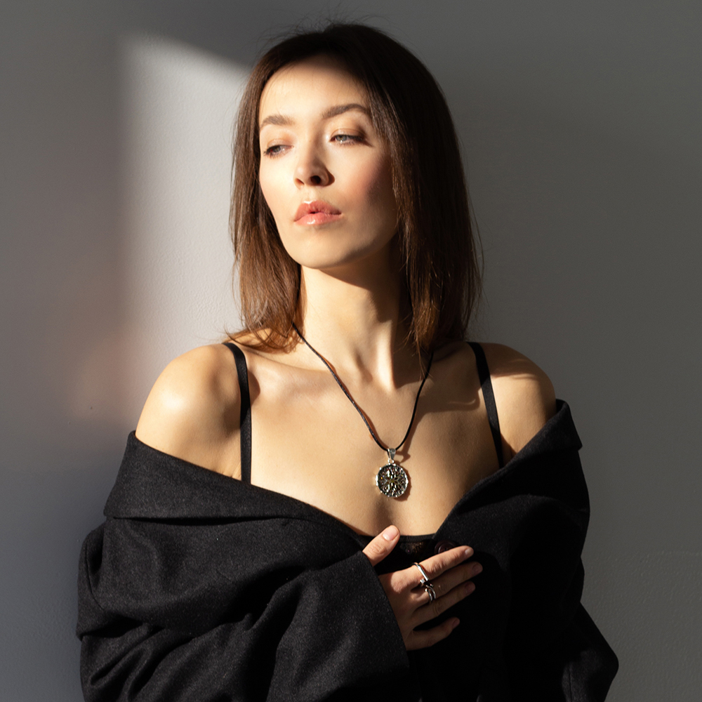 Срібний кулон Алатир (7293) - 4