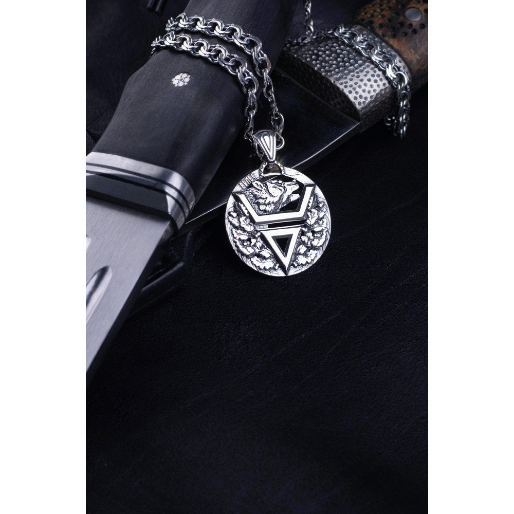 Срібний кулон Печатка Велеса (7294) - 2