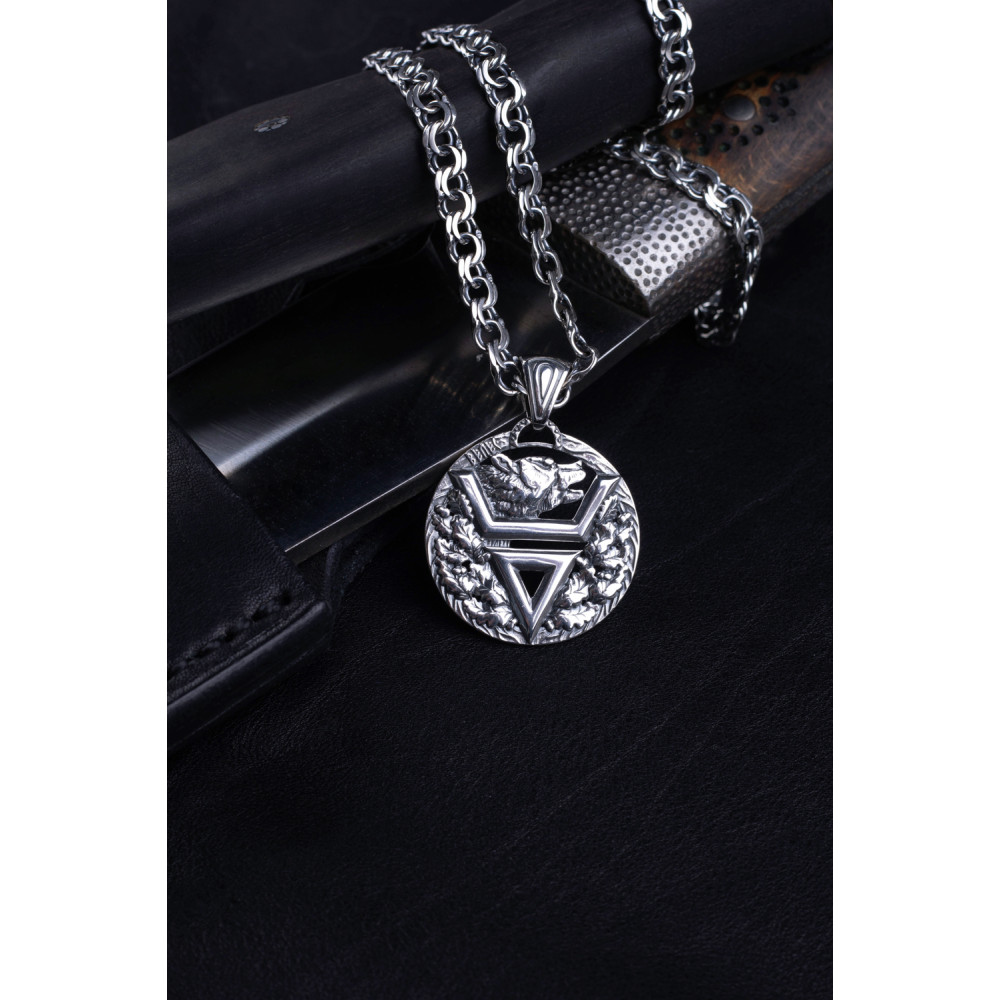 Срібний кулон Печатка Велеса (7294) - 3