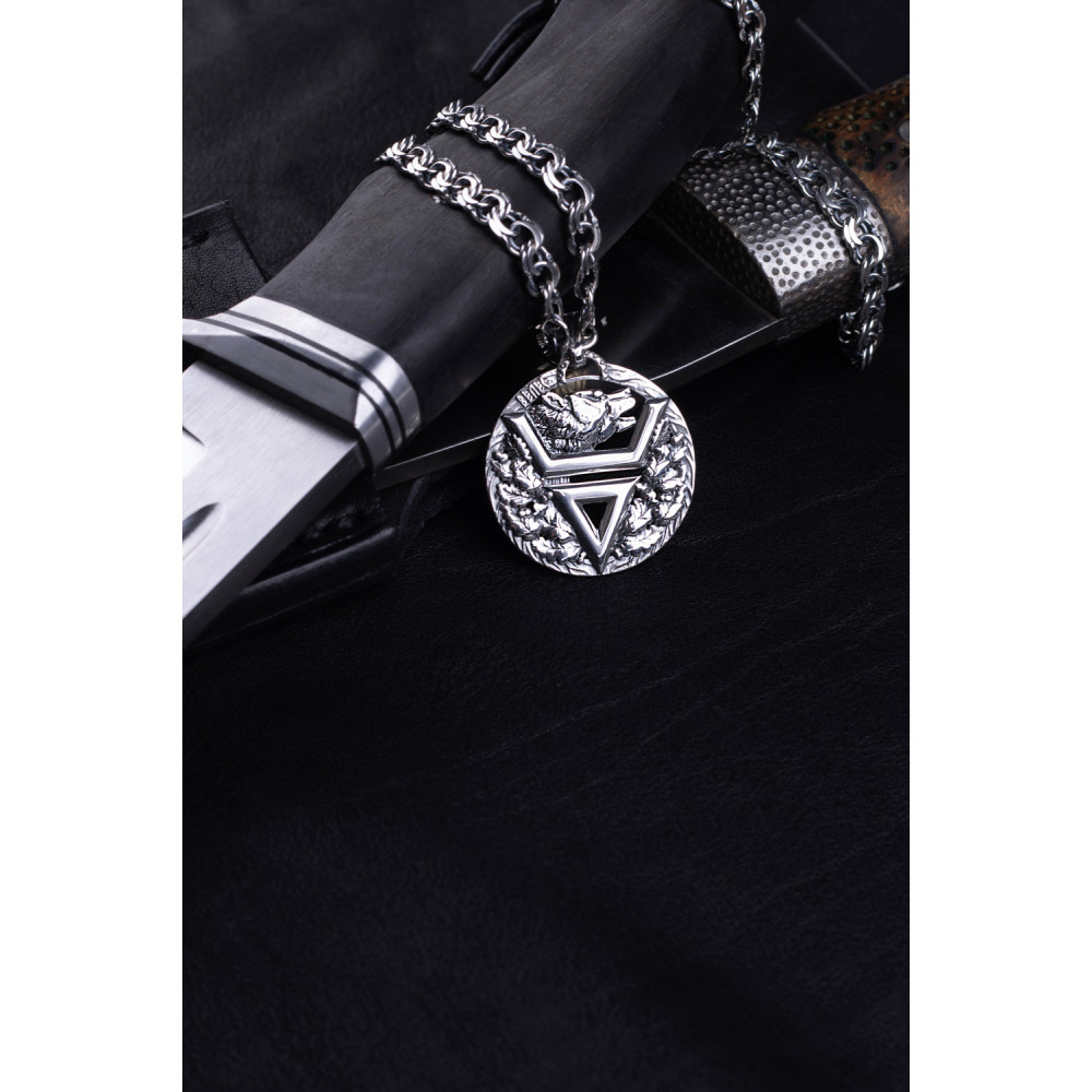 Срібний кулон Печатка Велеса (7294) - 4