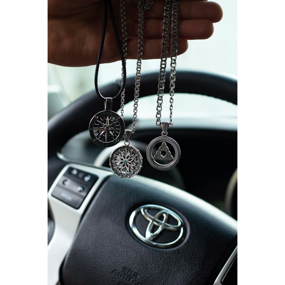 Срібний кулон Алатир (7293) - 9