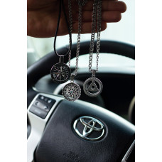 Срібний кулон Роза вітрів (7330) - 2