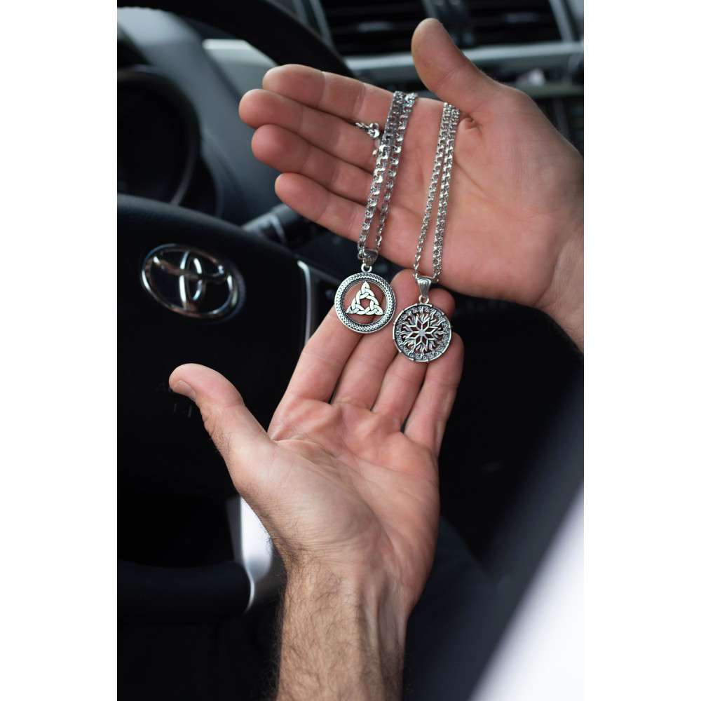 Срібний кулон Триглав (7295) - 3