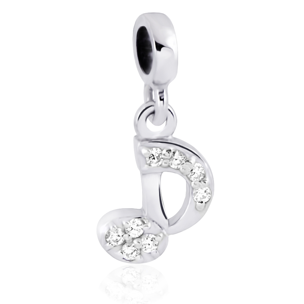 Срібна намистина Музична нота (7297) - 1