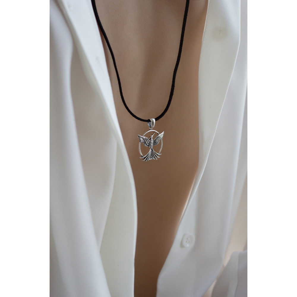 Срібний кулон Птах Фенікс (7311) - 2